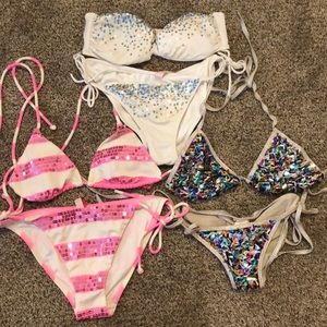 Sequin Bikini 3-Pack
